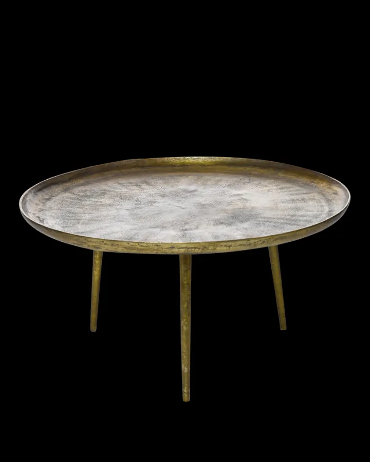 Polspotten Antique Brass Coffee Table- Side Tables | Coffee Tables