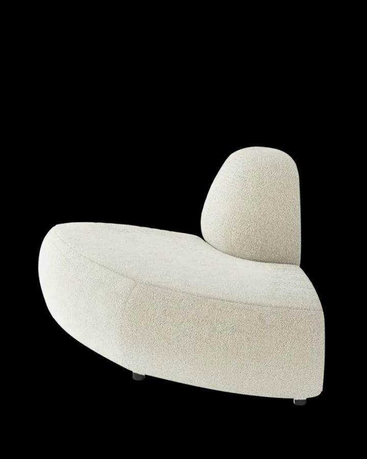 Polspotten A-Round-U Sofa End Corner Boucle- Sofas