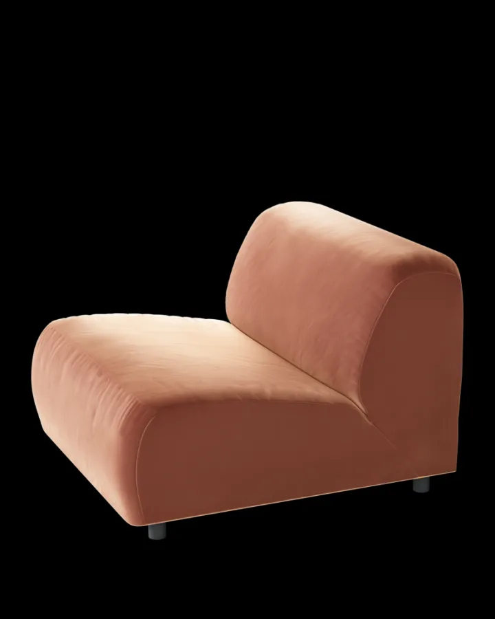 Polspotten A-round-U Sofa Middle Seat Velvet- Sofas