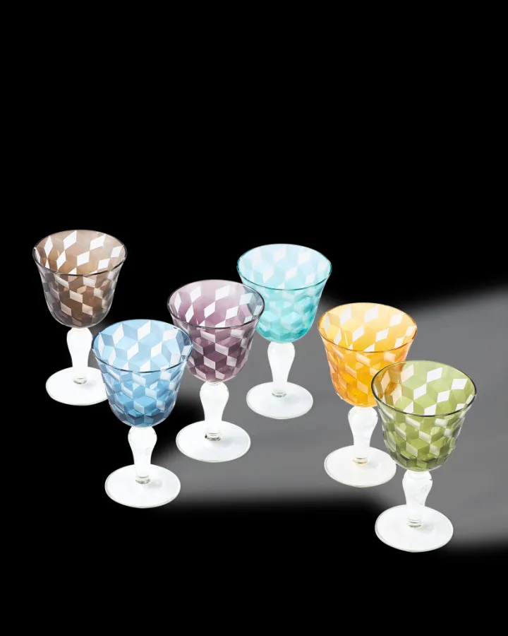 Polspotten Blocks Wine Glasses- Glasses