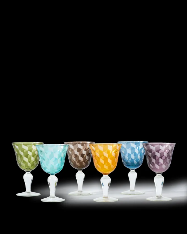 Polspotten Blocks Wine Glasses- Glasses