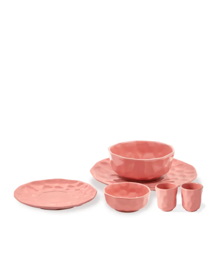 Polspotten bowls koa pink L set 4- Bowls