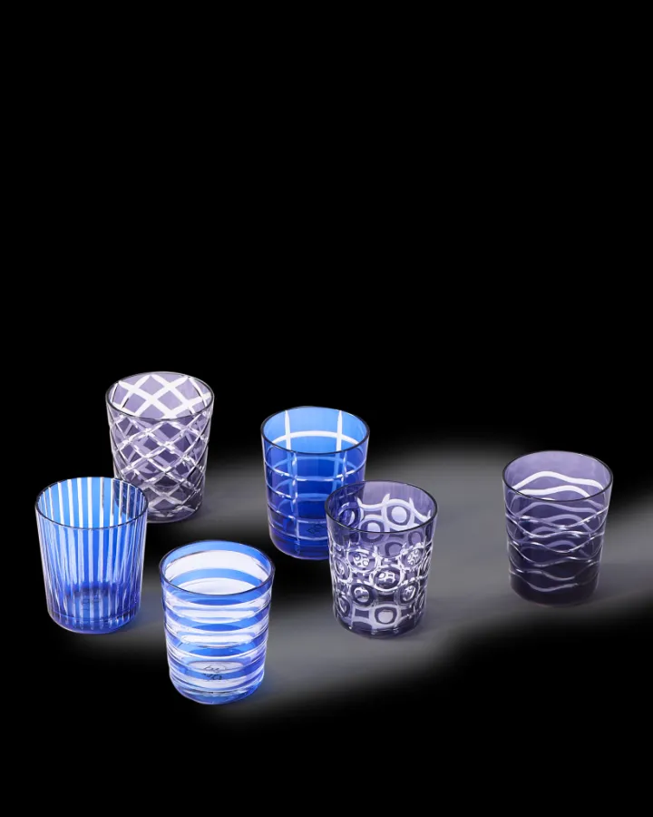 Polspotten Cobalt Mix Tumblers- Glasses