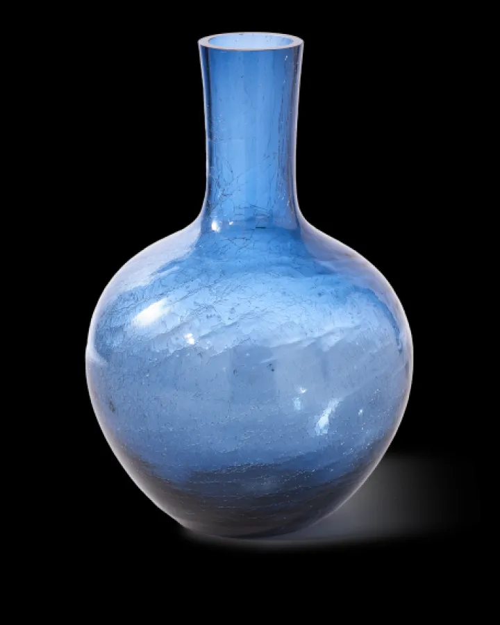 Polspotten Crackled Glass Ball Body Vase - L- Vases