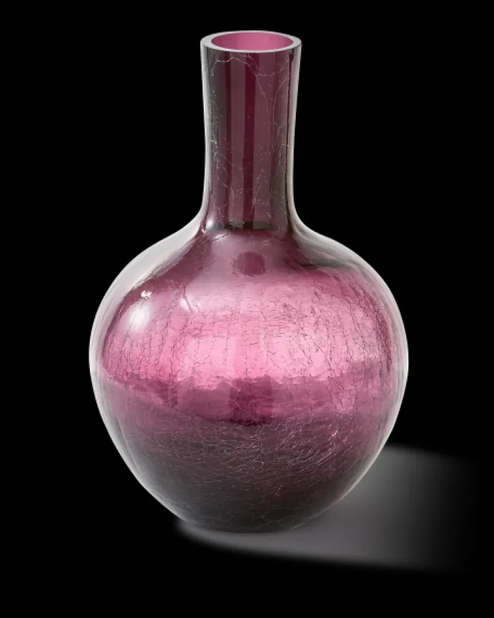 Polspotten Crackled Glass Ball Body Vase - L- Vases