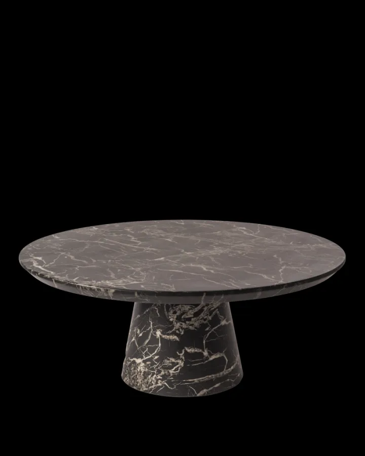 Polspotten Disc Marble Look Coffee Table- Side Tables | Coffee Tables