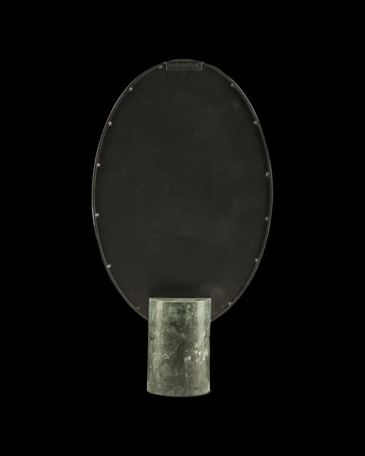 Polspotten Oval Mirror with Marble Base- Mirrors