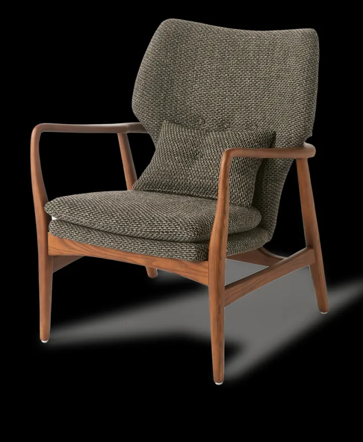 Polspotten Peggy Chair Rough Fabric- Lounge Chairs