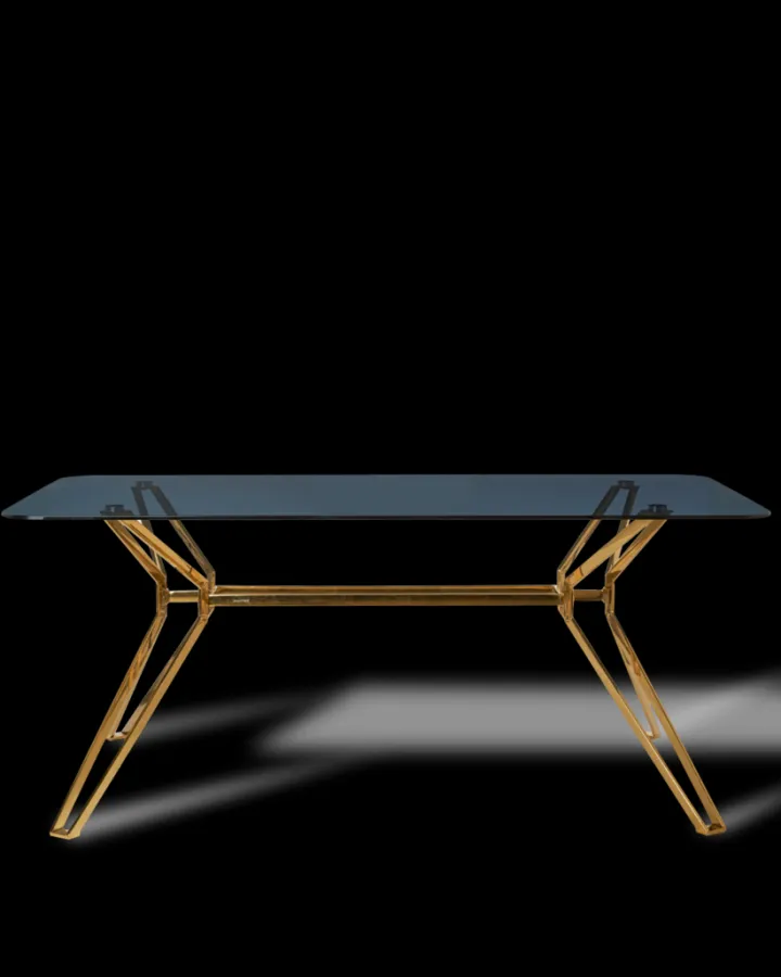 Polspotten Rectangle and Glass Dining Table- Dining Tables