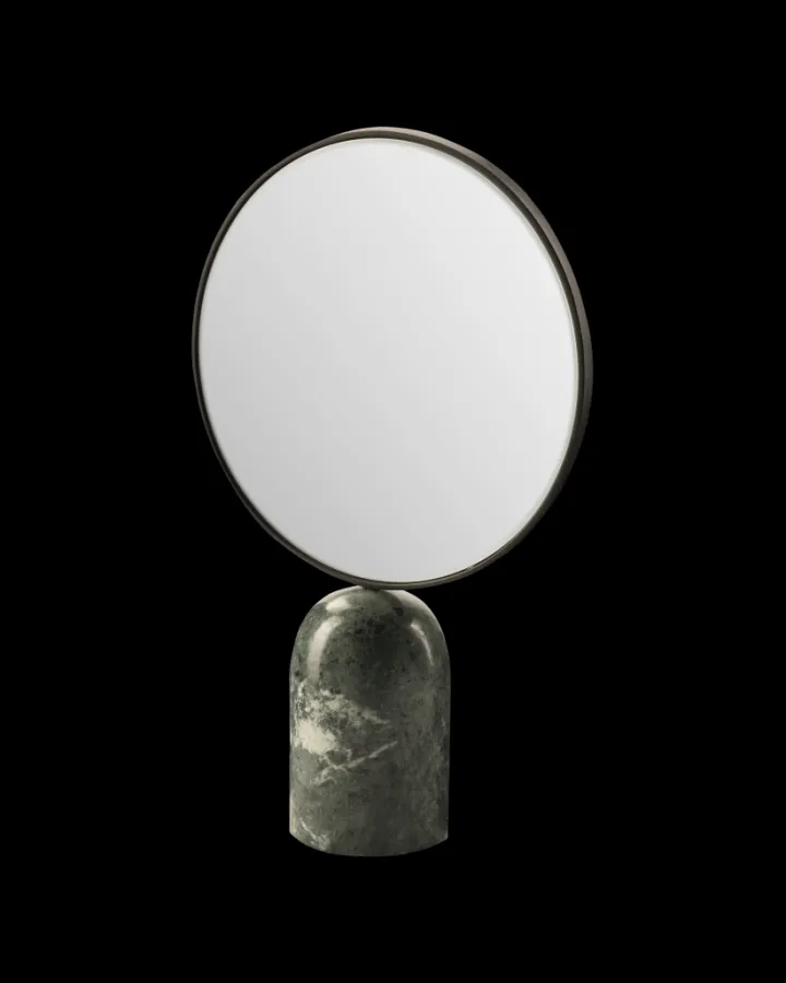 Polspotten Round Mirror with marble Base- Mirrors