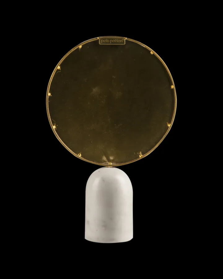 Polspotten Round Mirror with marble Base- Mirrors