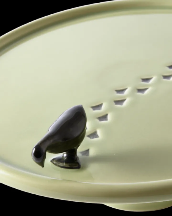 Polspotten Walking Duck Plate- Plates | Decoration